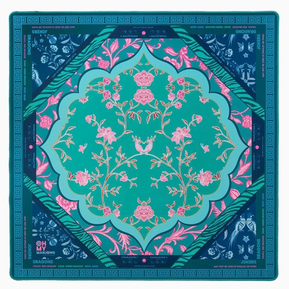 Oh Myung Mahjong Board Game - Teal and Pink